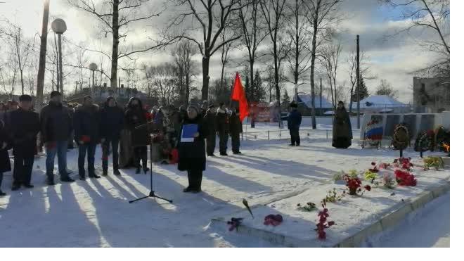 В Лужском районе отмечают 77-ю годовщину освобождения Оредежа от фашистов