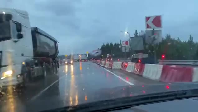 Авария с двумя грузовиками перекрыла трассу «Скандинавия»
