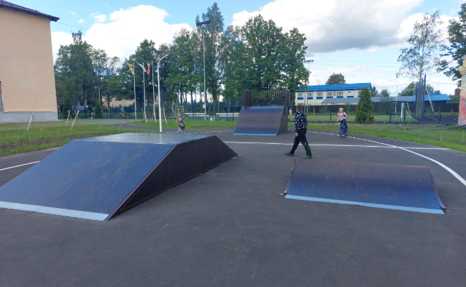 В парке 500-летия Любани установили скейт-площадку