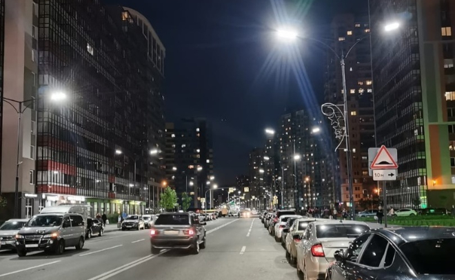 В Кудрово более 600 светильников заменили на светодиодные