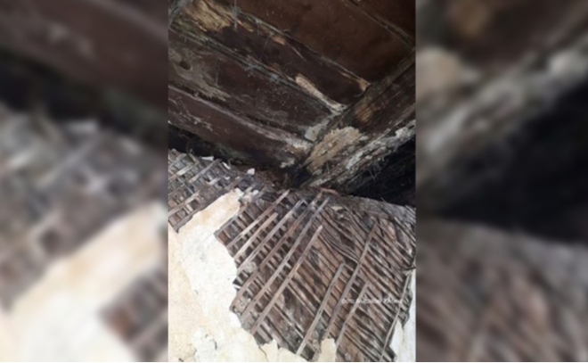 В жилом доме на Васильевском острове рухнули перекрытия между этажами