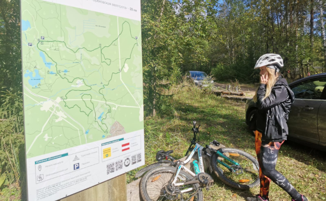 "Не только вопрос тренировки, вопрос общения с природой": в посёлке Орехово открылась велотропа