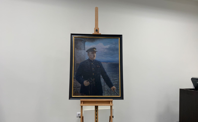 В филиал «Дороги жизни» передали портрет капитана буксирного парохода «Орёл» Ивана Ерофеева