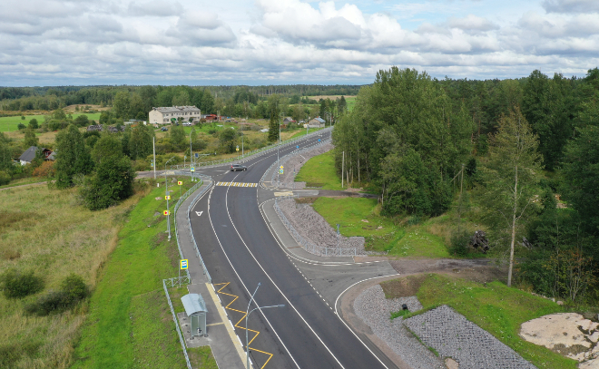 В Выборгском районе завершился ремонт трассы «Выборг – Светогорск»