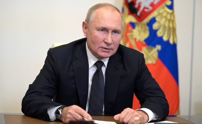 Владимир Путин проголосовал на выборах дистанционно