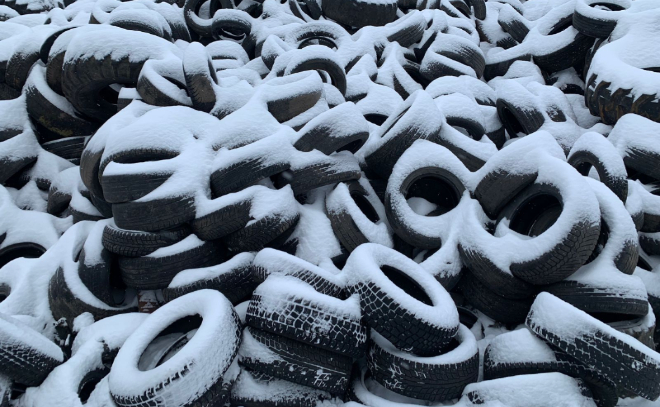 В Ленобласти отправят на переработку 40 тонн старых шин