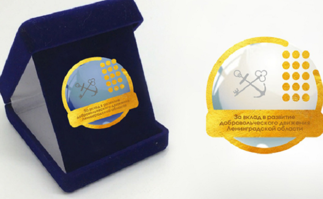 В Ленинградской области десять волонтеров наградили региональным знаком отличия
