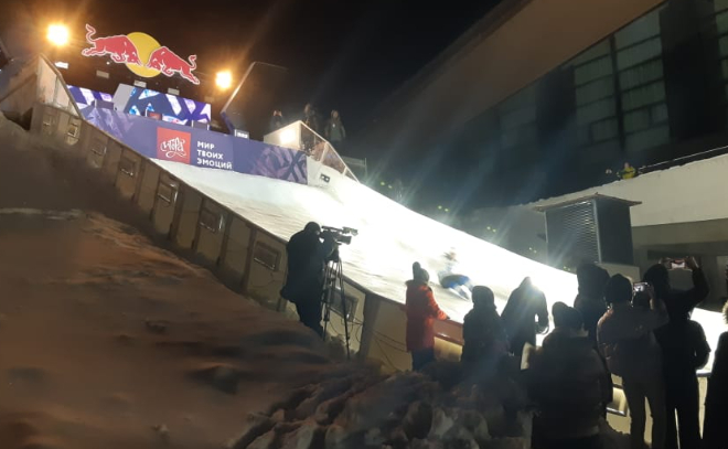На курорте «Игора» проходит этап Чемпионатам мира по айс-кроссу — Red Bull Ice Cross