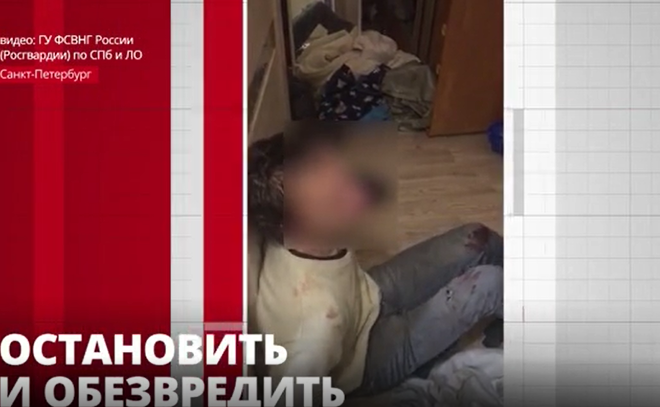 В Петербурге военнослужащий Росгвардии обезвредил вооруженного
соседа