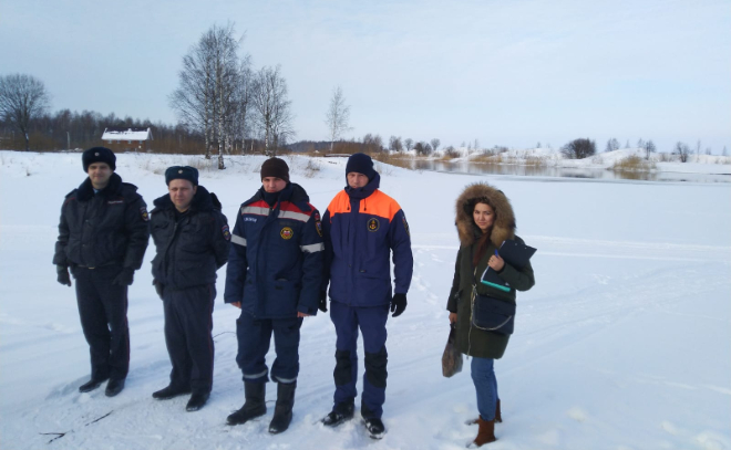 В Приладожском провели профилактические беседы с любителями зимней рыбалки