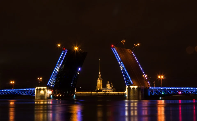 Дворцовый мост в Петербурге подсветят в честь международного Дня редких заболеваний