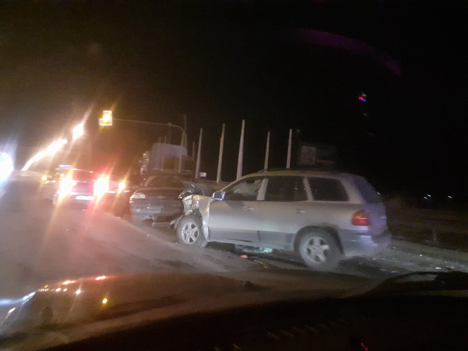 В Тосненском районе Ленобласти столкнулись 5 автомобилей. Пострадали два человека