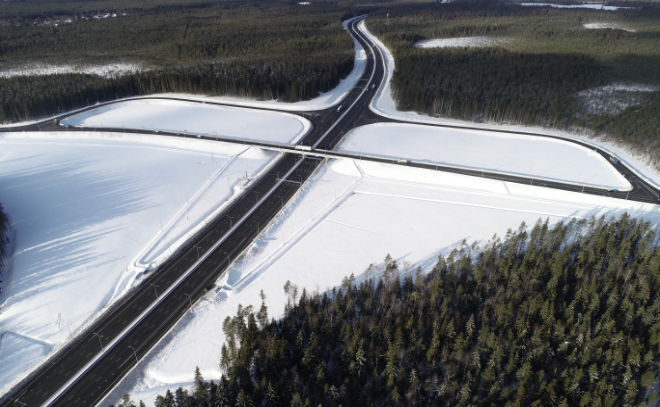 В Ленобласти 20-километровый участок «Скандинавии» готов на 45%