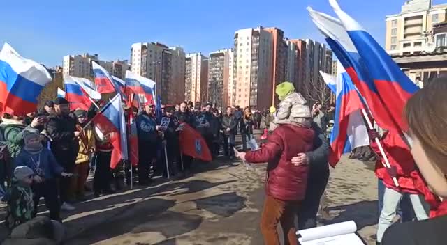 В Кудрово состоялась акция-концерт в поддержку действий российских войск