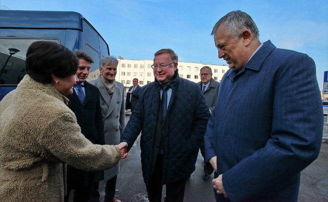Фоторепортаж ЛенТВ24: встреча губернатора Ленобласти с руководством Фонда содействия реформированию ЖКХ