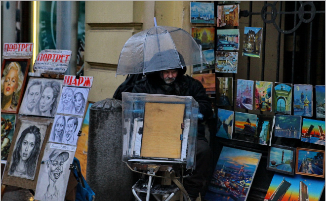 В пятницу в Петербурге ожидаются дождь и порывистый ветер