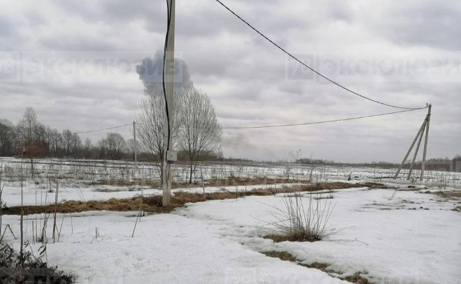 У села Почап в Ленобласти рухнул истребитель МиГ-31