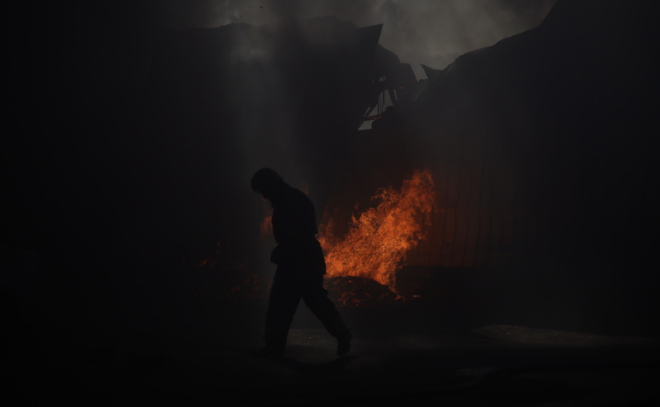 Обгоревший труп мужчины нашли после пожара в доме в Волосовском районе