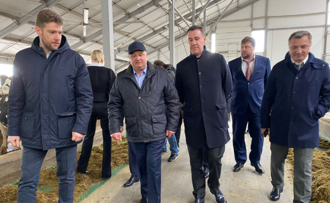 Глава Минсельхоза Дмитрий Патрушев посетил племенной завод «Рабитицы»